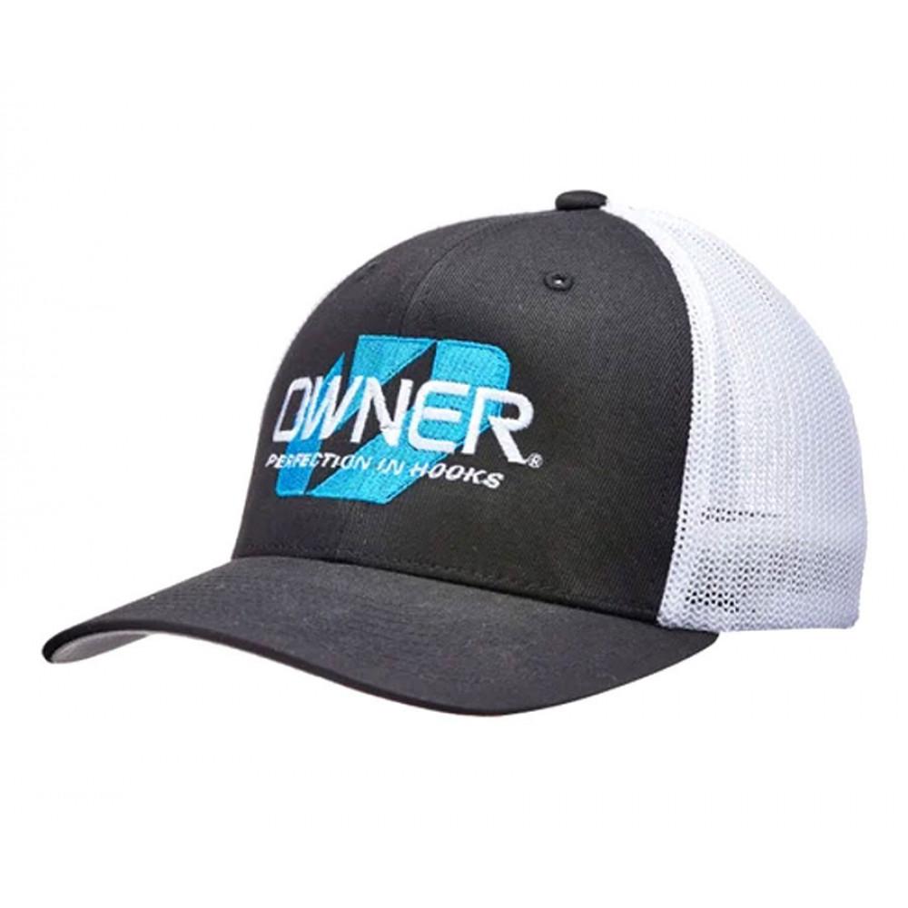 OWNER POLYESTER CAP 9849-040 BLK/WHT 