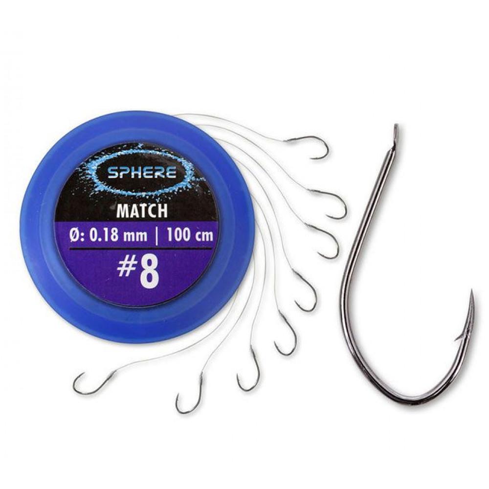 SPHERE MATCH BLACK NICKEL #18 0.10mm 100cm 8pcs (4782018) 