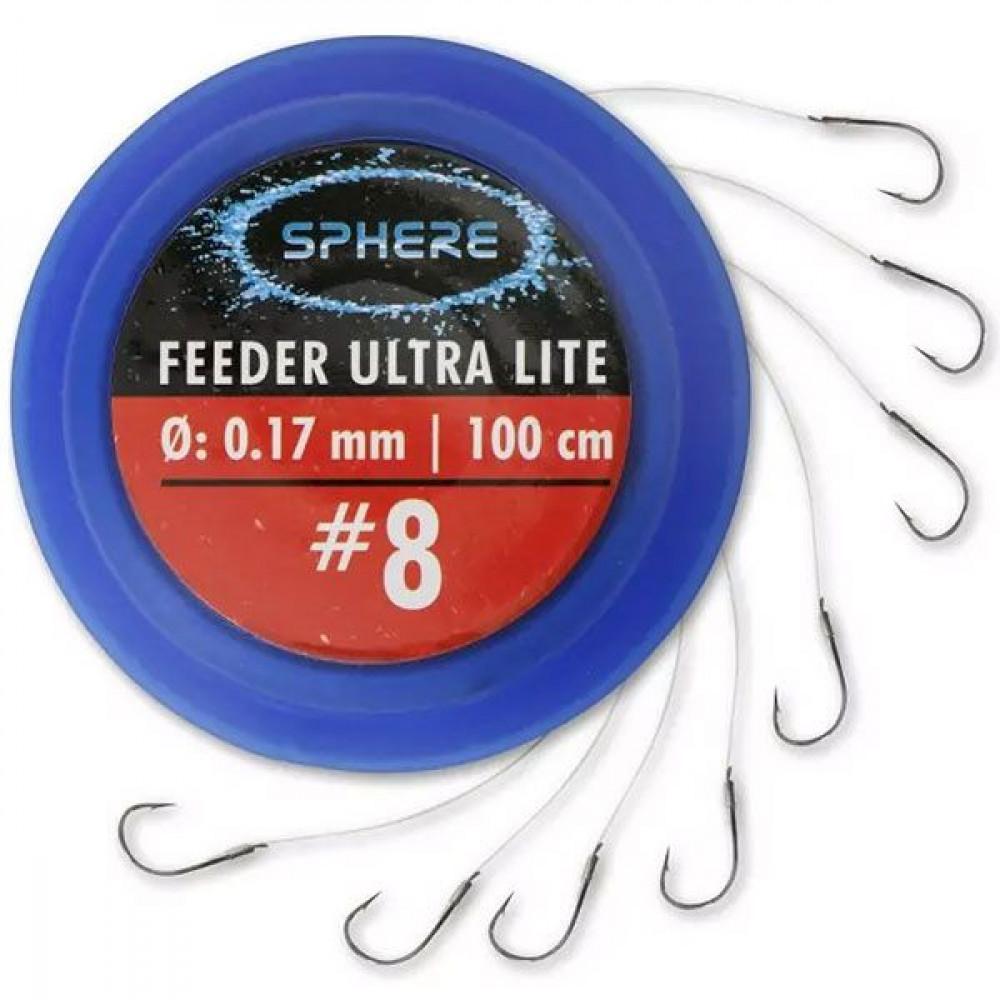 SPHERE FEEDER ULTRA LIGHT BLACK NICKEL #16 0.12mm 100cm 8pcs (4789016) 