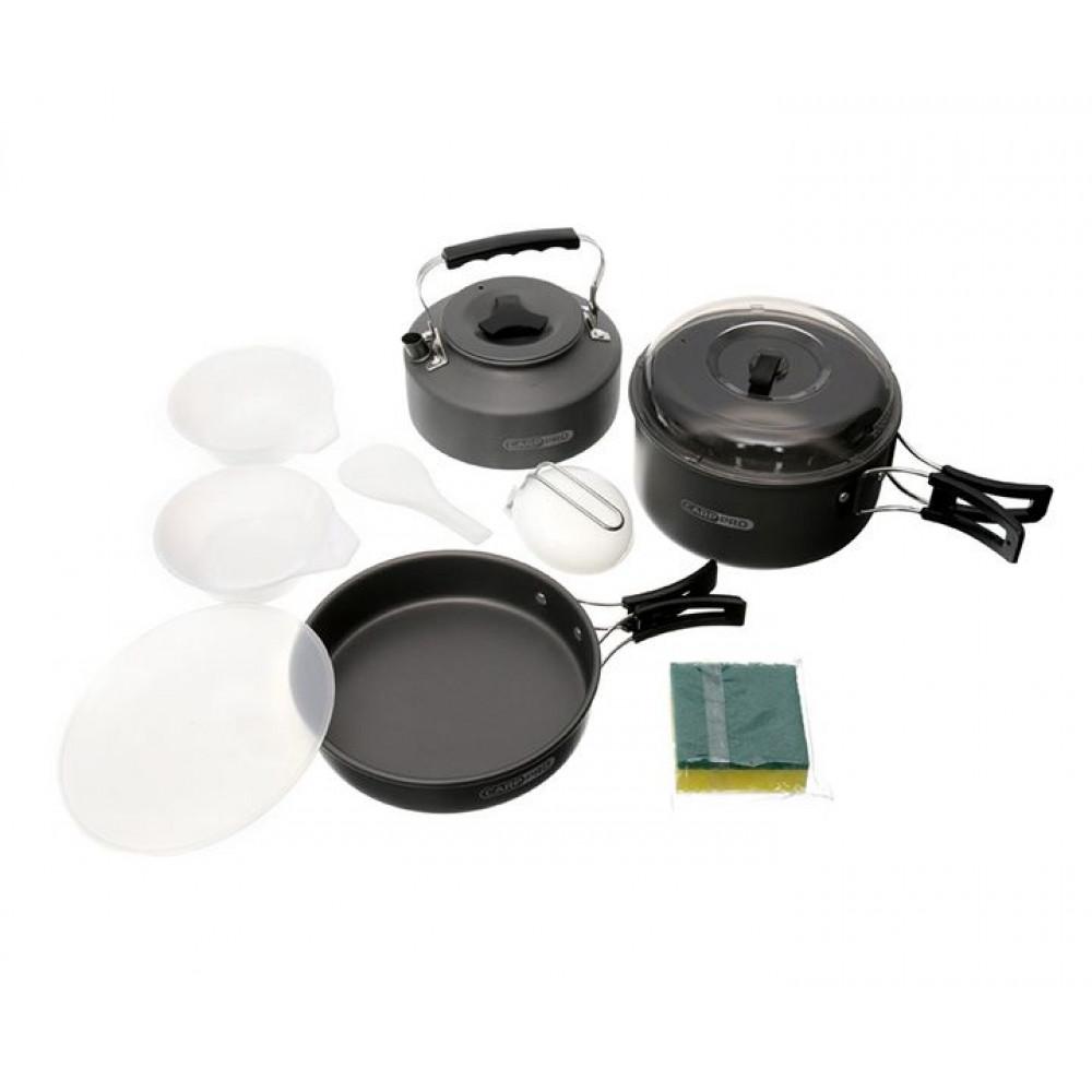 COMPLETE COOKWARE ALUMINIUM WITH ANODISED COATING 7pcs (CP1122) 