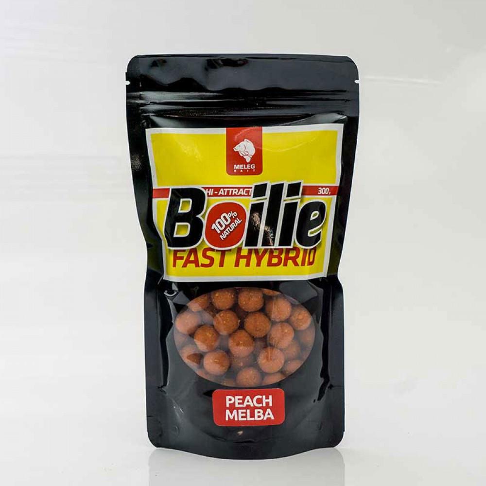 FAST HYBRID BOILIE 1kg 14mm - PEACH MELBA 