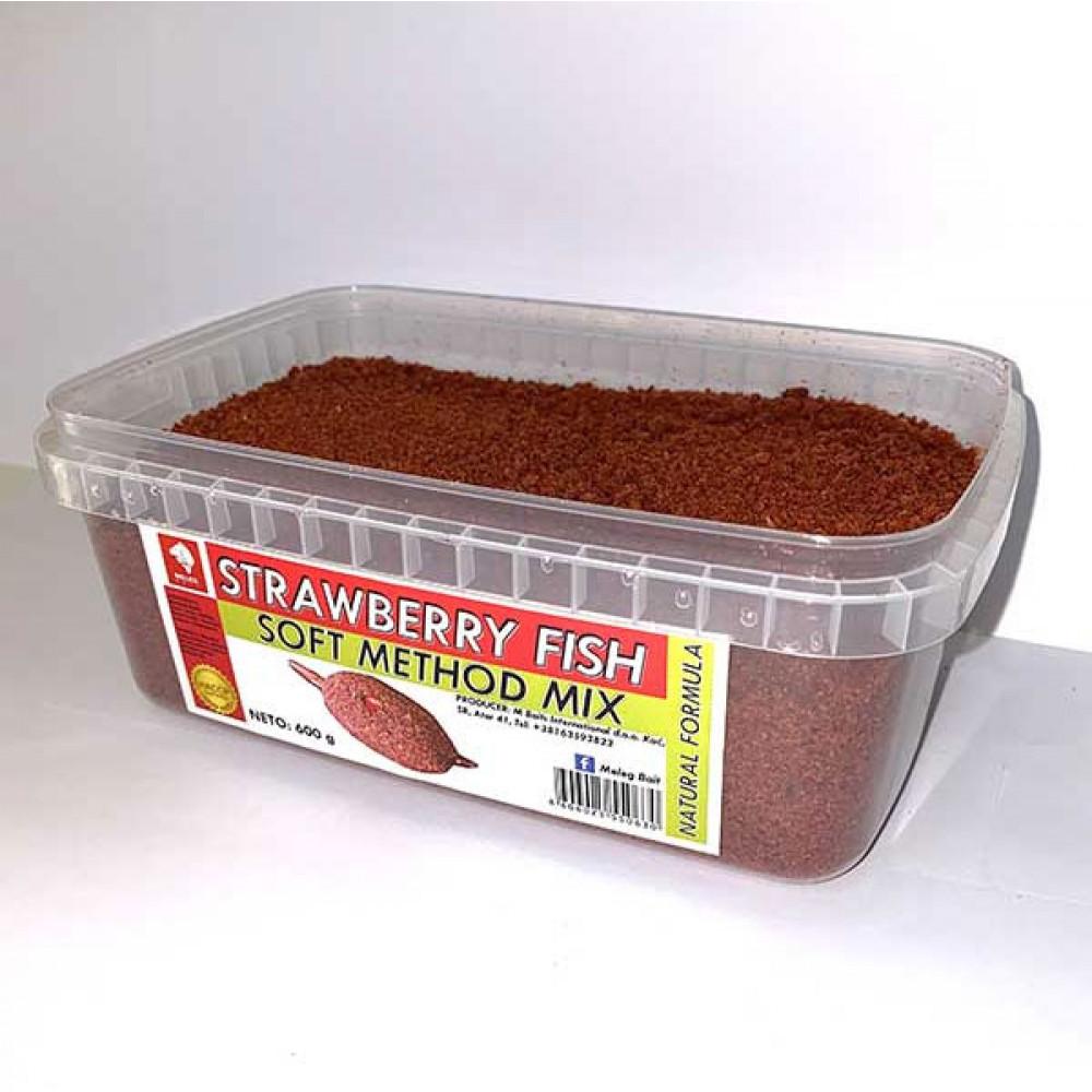 SOFT METHOD MIX 600g STRAWBERRY FISH 
