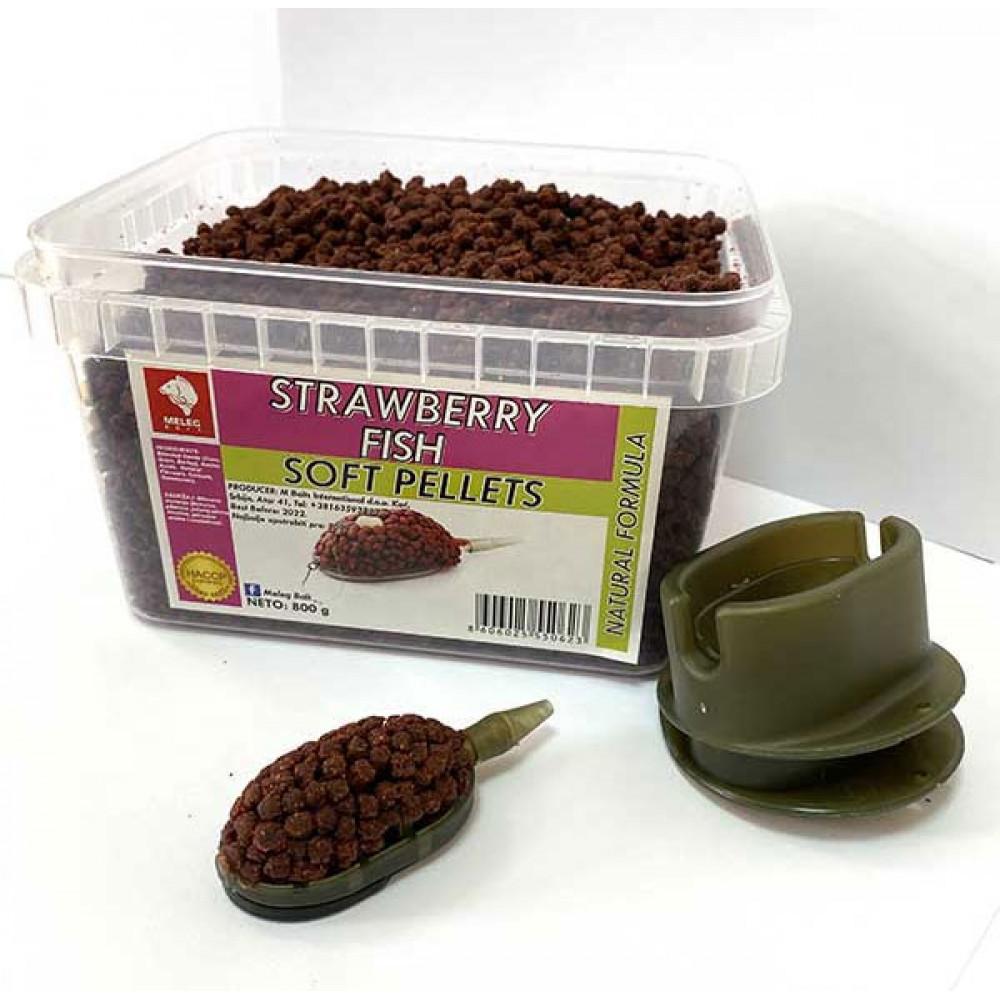 SOFT PELLET 800g STRAWBERRY FISH 