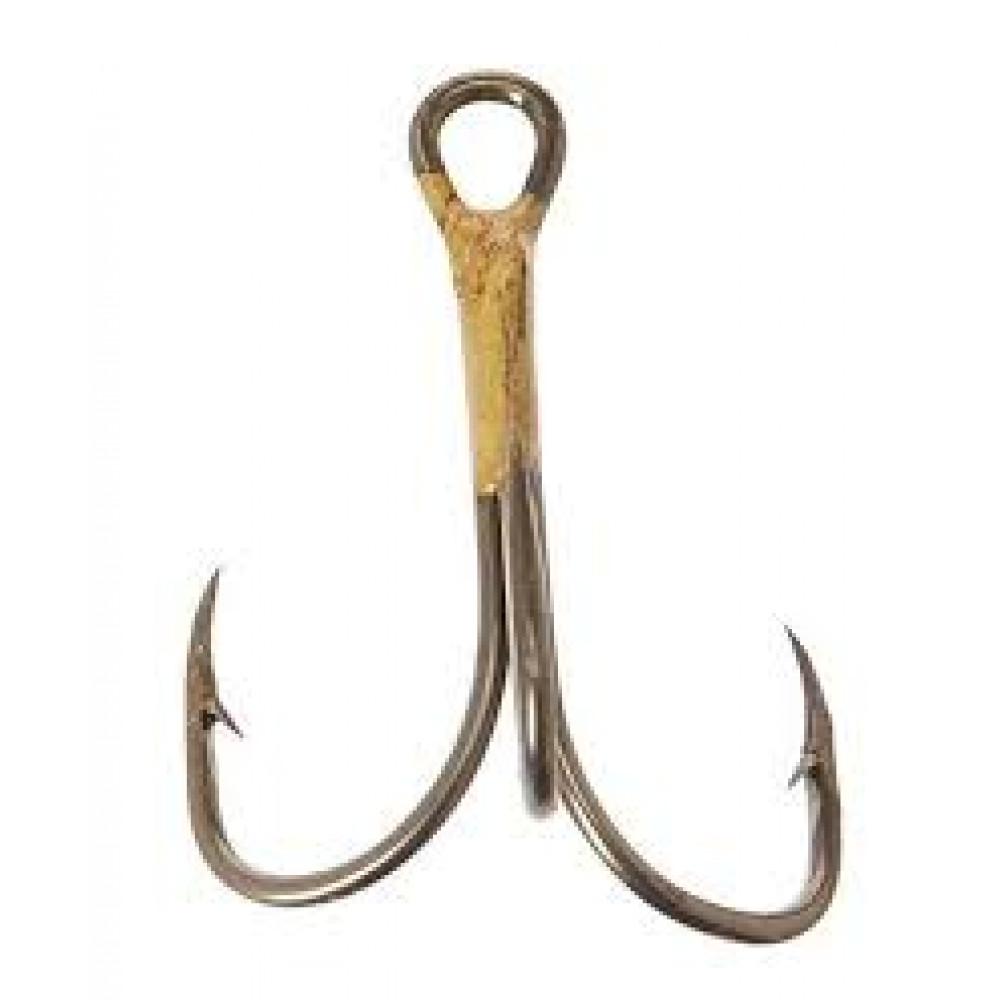 2X TREBLE REG SHANK CURVED POINT BRONZE - 374AH-12 