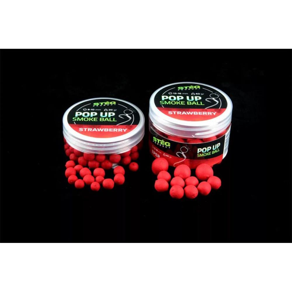 POP UP SMOKE BALL 8-10mm STRAWBERRY 20g (OLD-SP170902) 