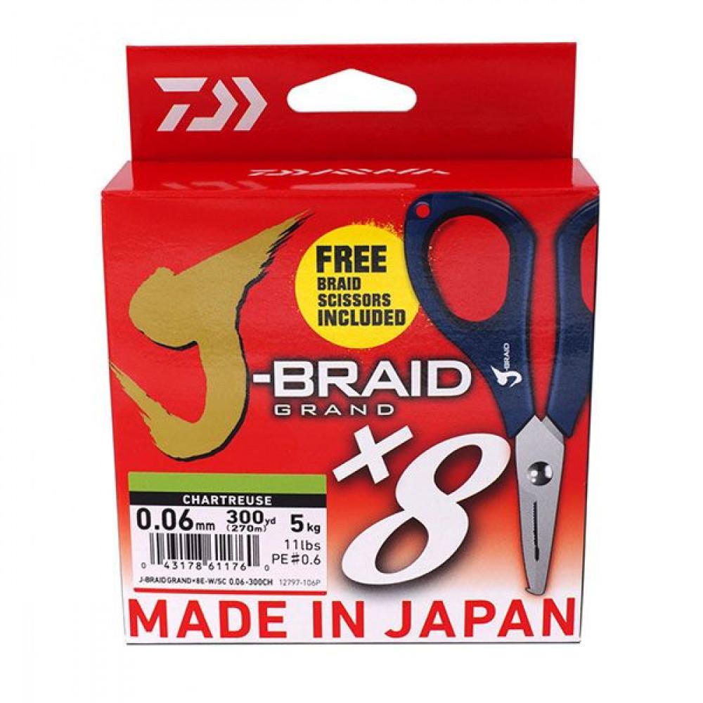 J-BRAID GRAND X8E 0.22mm-135m CH (12797-022P) 