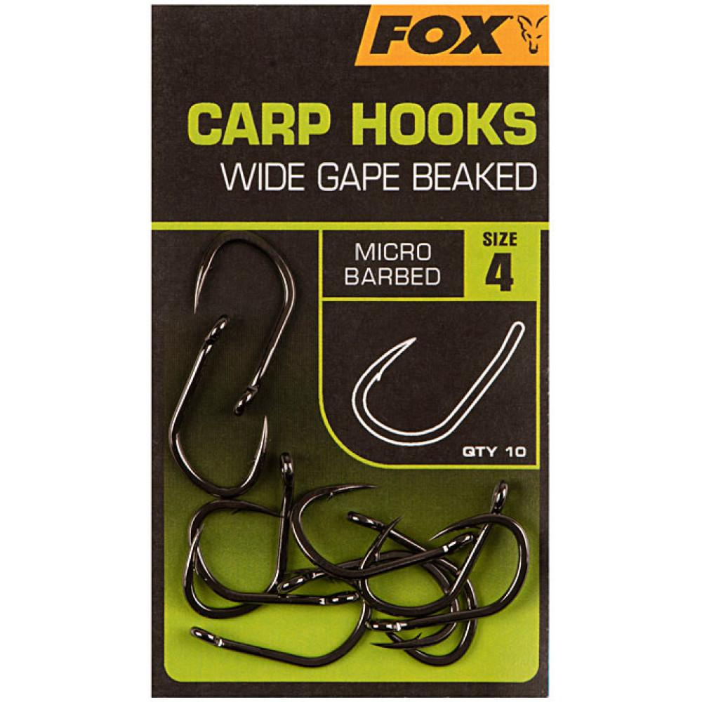 Fox Carp Hooks - Wide Gape - size 6 (CHK229) 