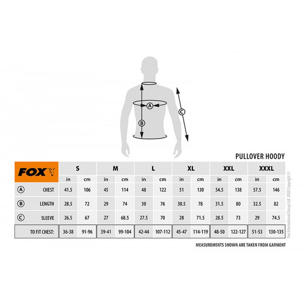 Fox Black / Camo Print Hoody - L (CFX063) 