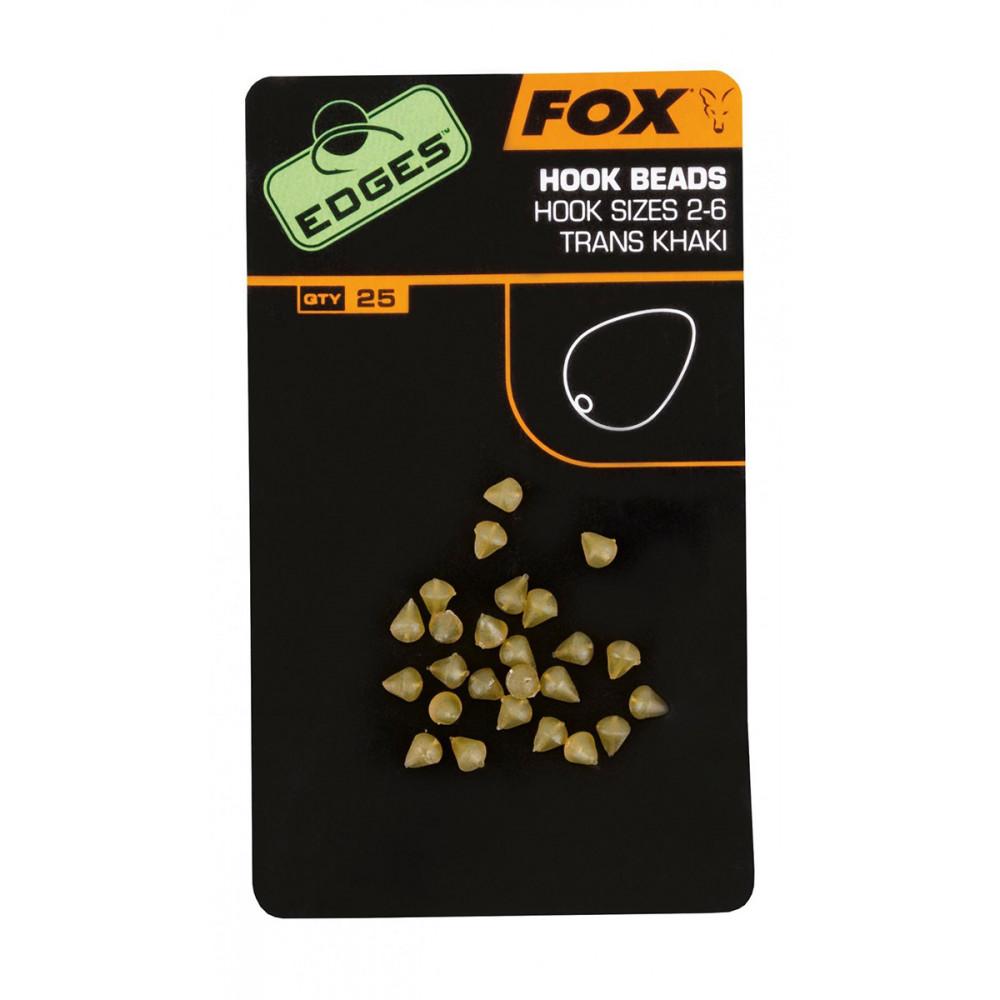 Edges Hook bead x 25 size 2-6 trans khaki (CAC483) 