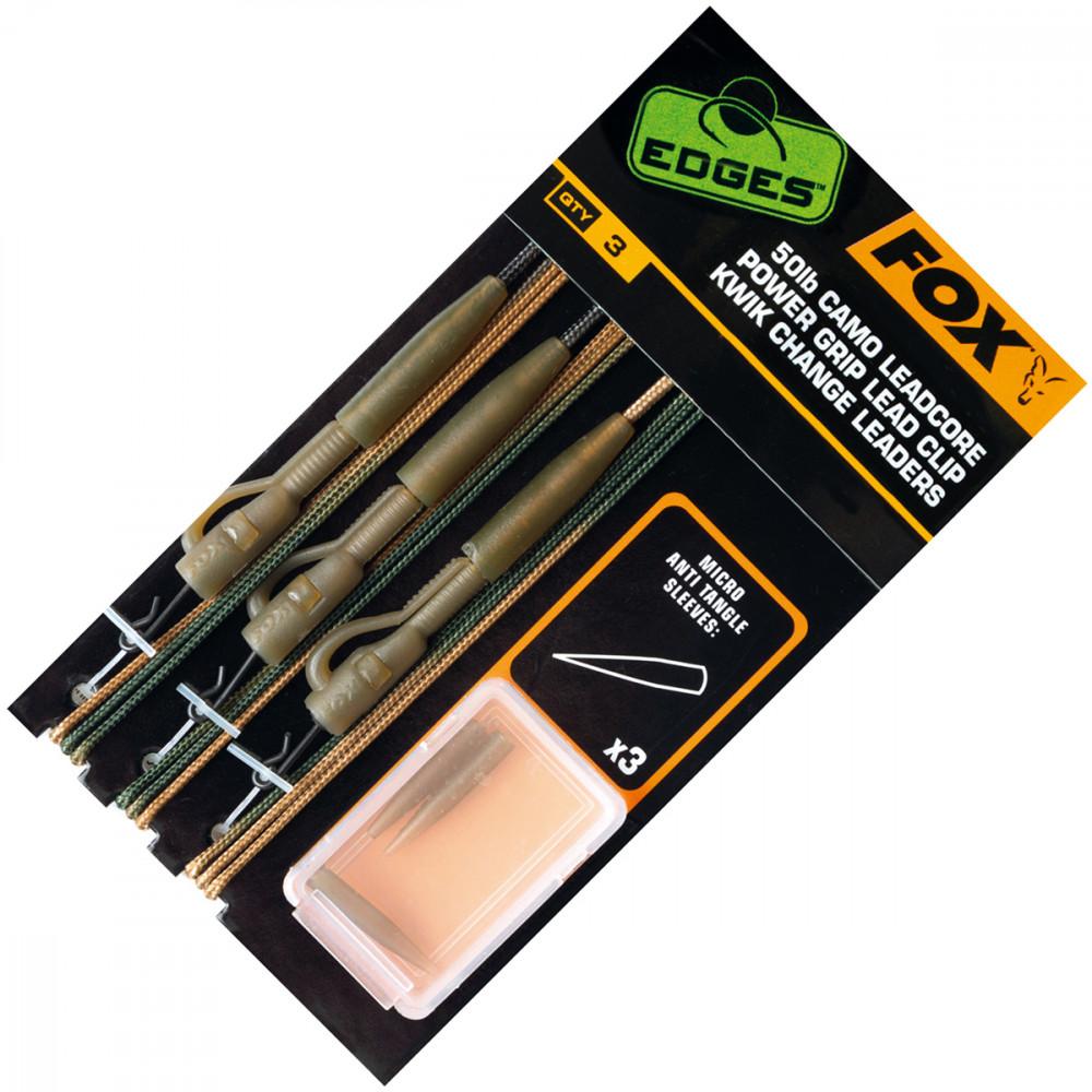 Edges Ready tied Camo Leadcore Lead Clip Leaders (CAC754) 