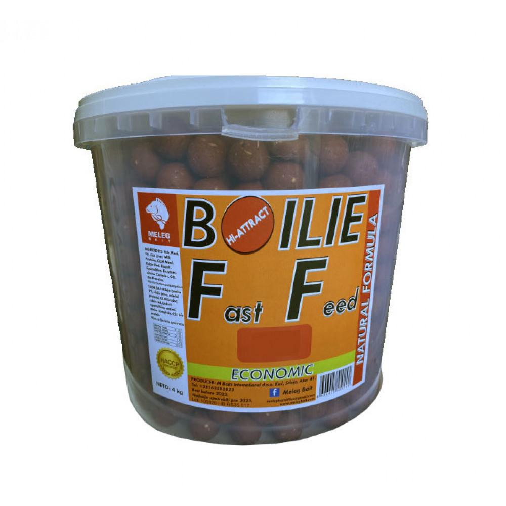 FAST FEED BOILIE 4kg 18mm - PLUM SHELLFISH 