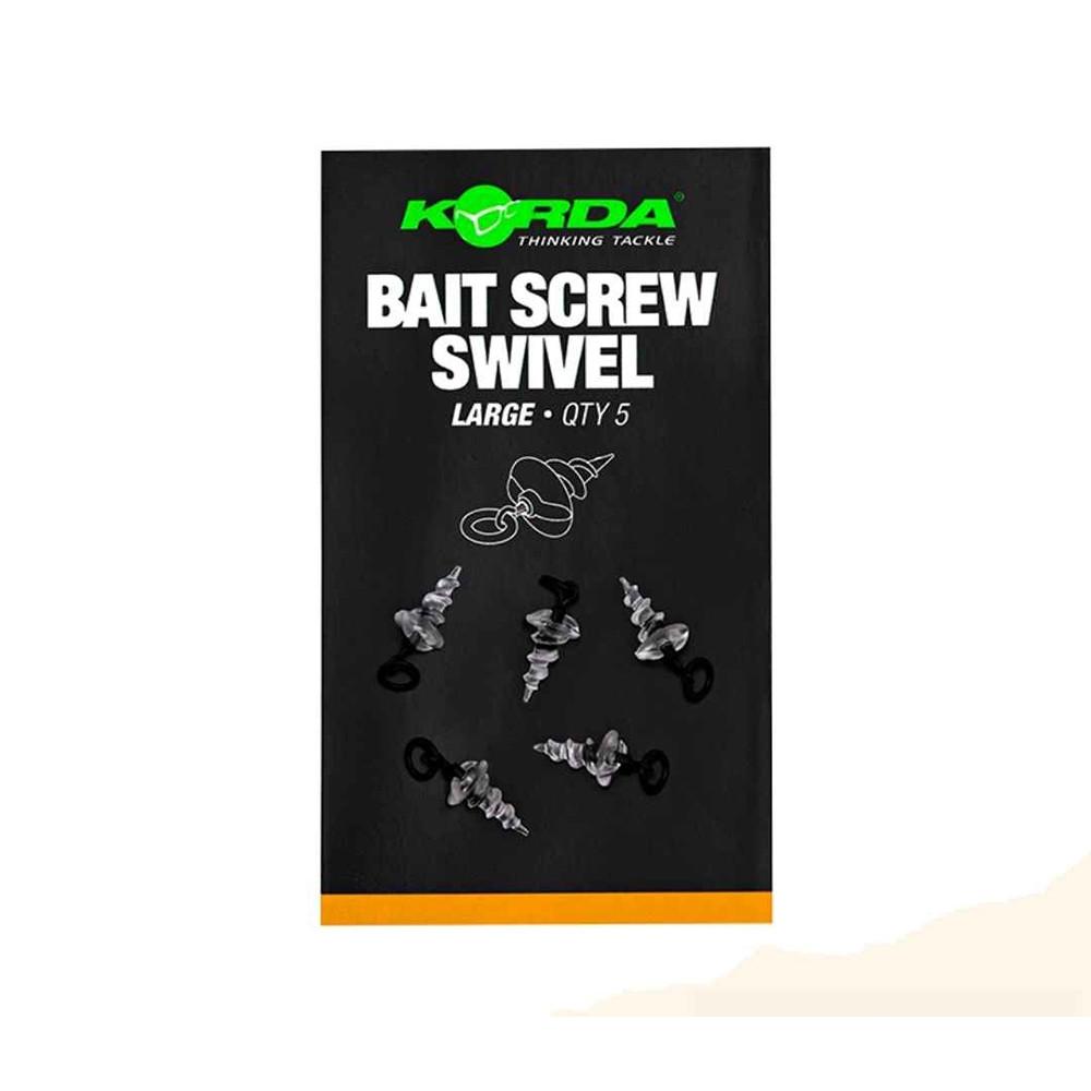 MICRO RING SWIVEL BAIT SCREW LARGE - 5pcs (KMW009) 