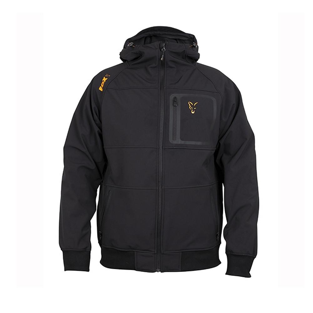 Fox collection Black / Orange Shell hoodie - S (CCL085) 