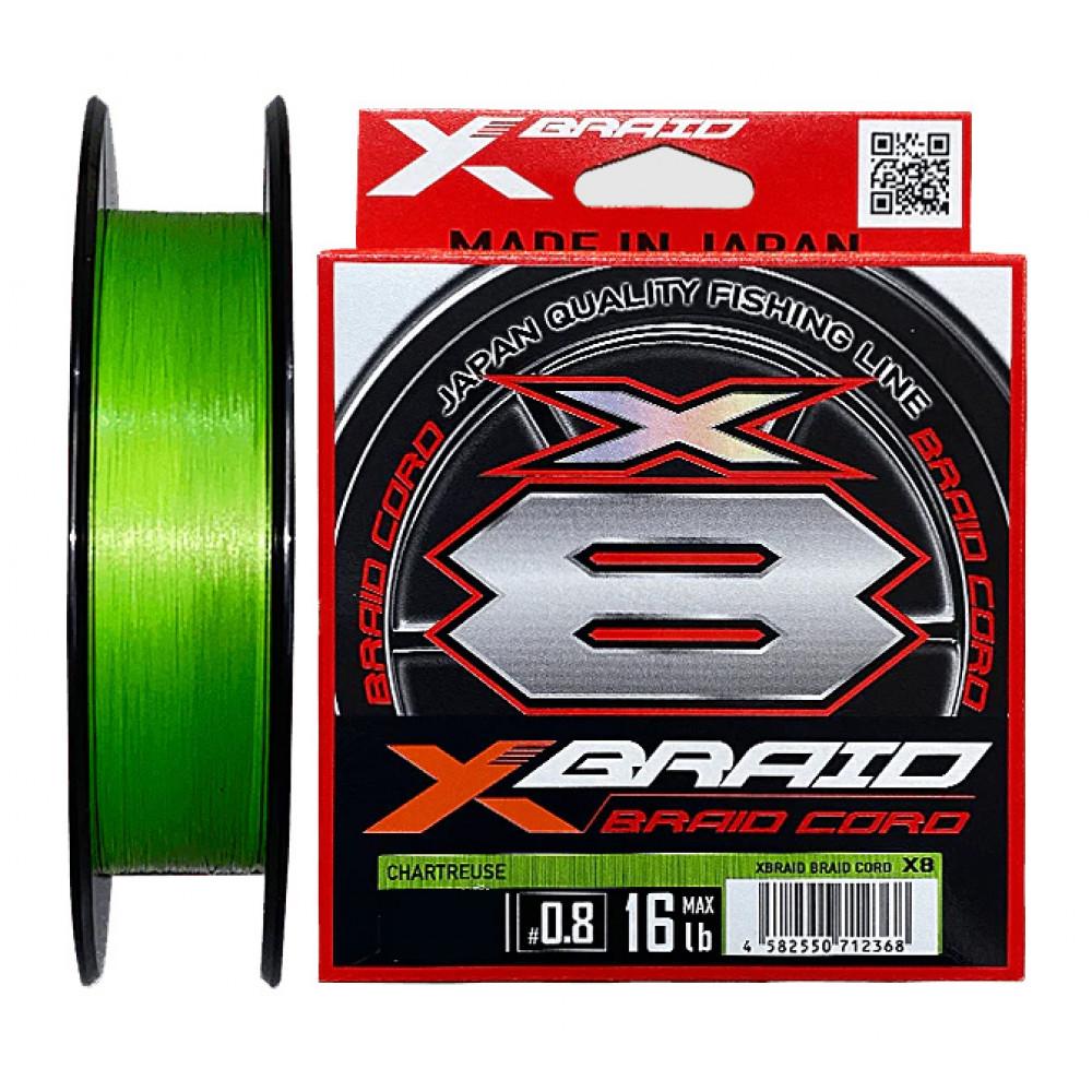 YGK X-BRAID BRAID CORD X8 300m Chartreuse #2.5 40lb 