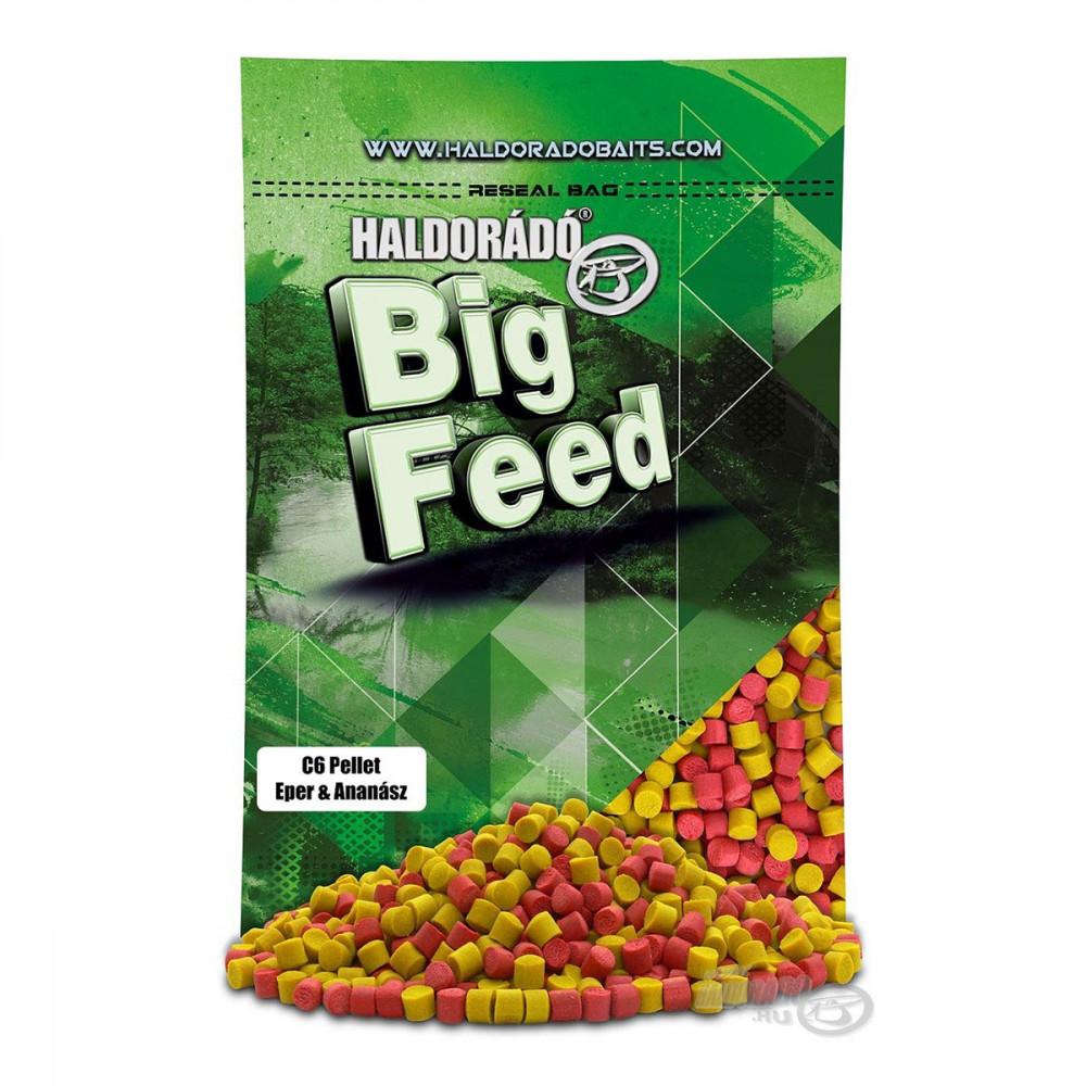 HALDORADO BIG FEED - C6 PELLET 6mm - JAGODA & ANANAS 800g 