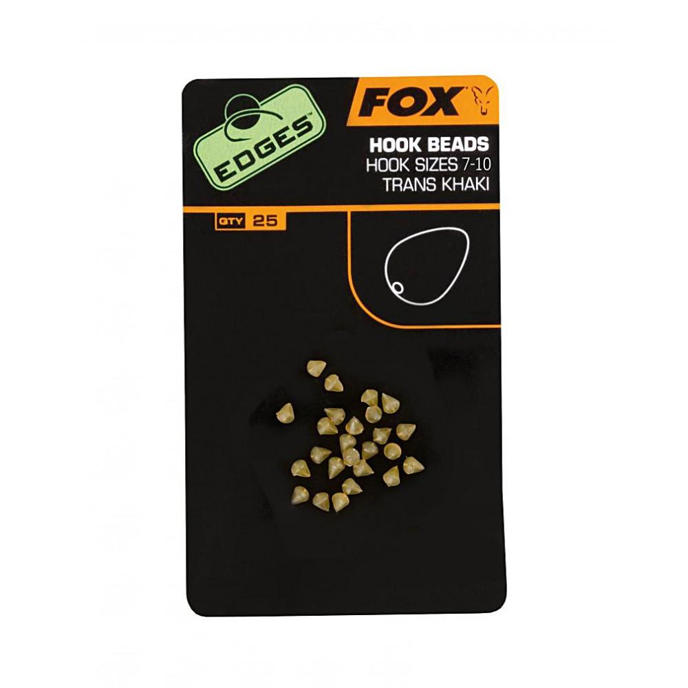Edges Hook bead x 25 size 7-10 trans khaki (CAC482) 