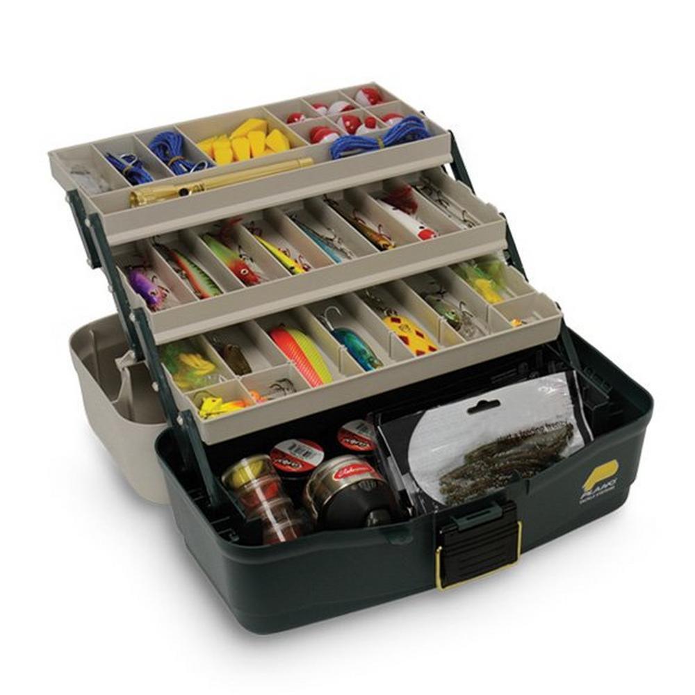 ECO FRIENDLY 3-TRAY TACKLE BOX REPRO GREEN/SANDSTONE (PMC530006) 