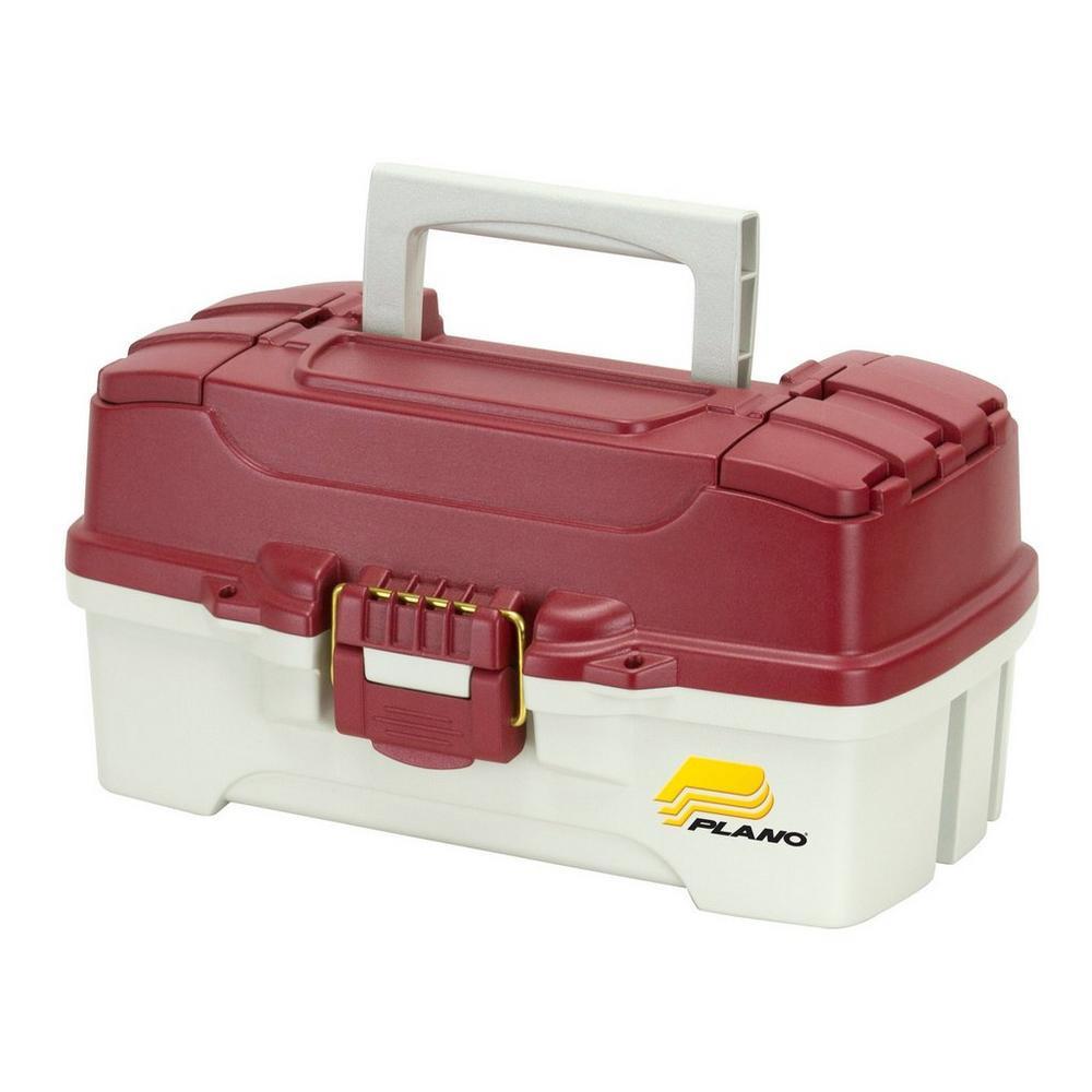 ONE-TRAY TACKLE BOX RED METALIC/OF-WHITE (PMC620106) 