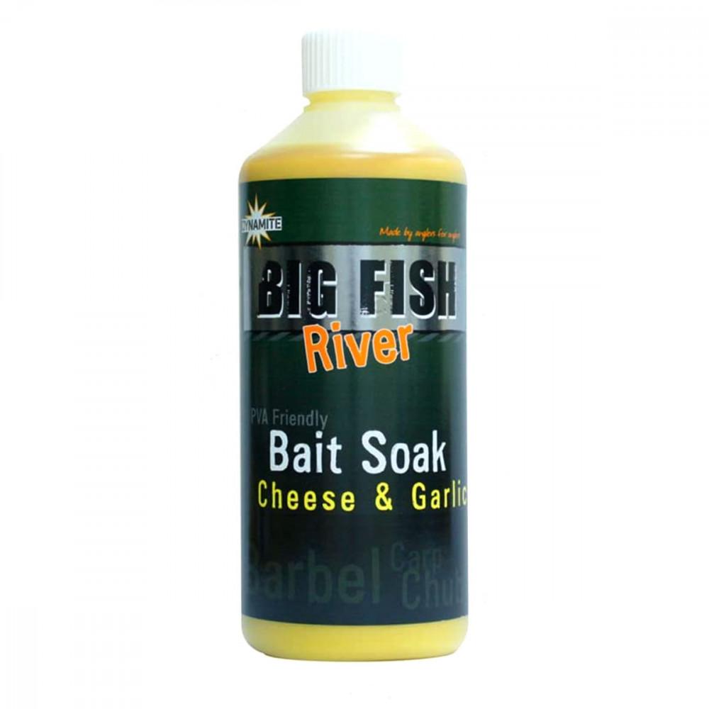 DYNAMITE BAITS Big Fish River Bait Soak - Cheese&Garlic 500ml (DY1379) 