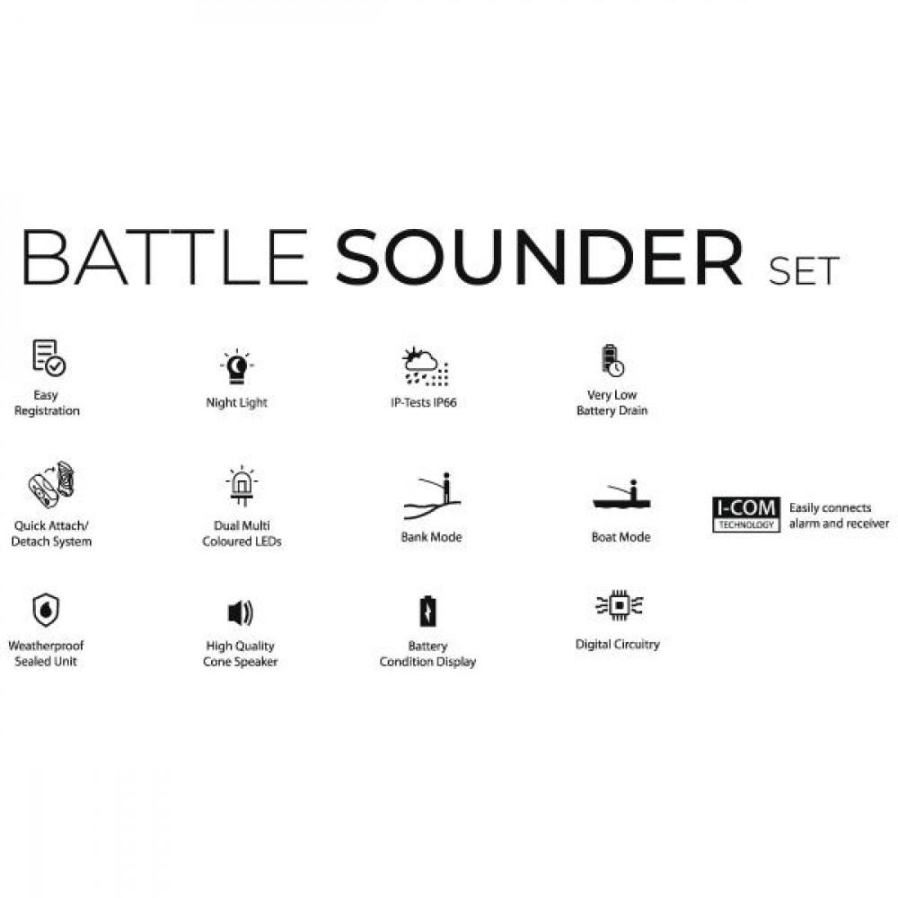 BATTLE SOUNDER SET 2+1 BLACK (6830999) 