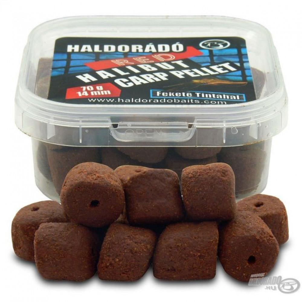 HALDORADO RED HALIBUT CARP PELLET 14mm - CRNA LIGNJA 70g 