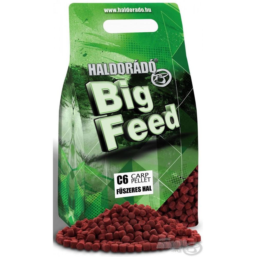 HALDORADO BIG FEED - C6 PELLET 6mm - SPICY FISH RIBA 2kg 