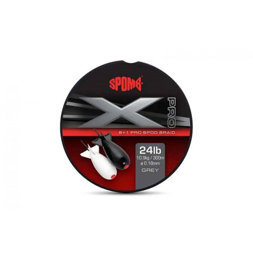 Spomb X Pro Braid Grey 8+1 300m 0.18mm (DBL004) 
