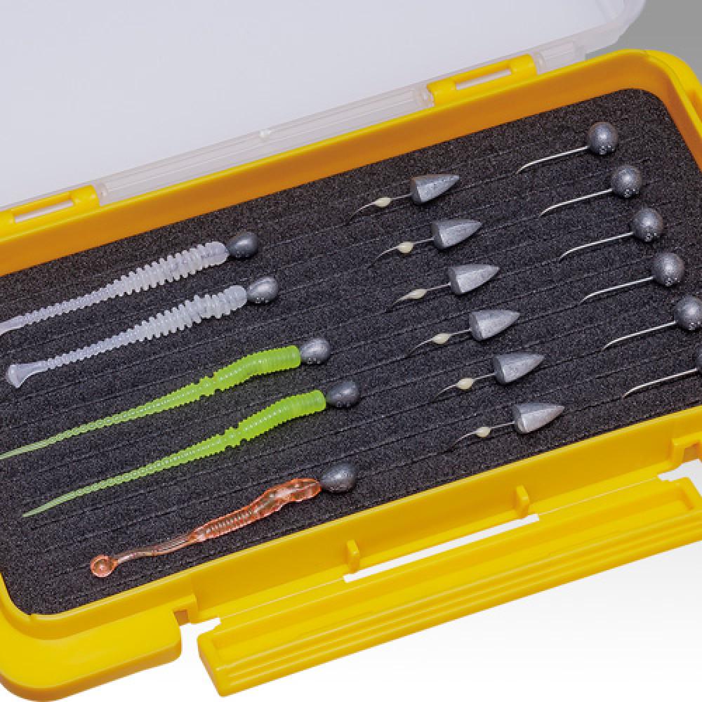 PLASTIC BOX SLIT FORM CASE J Yellow 