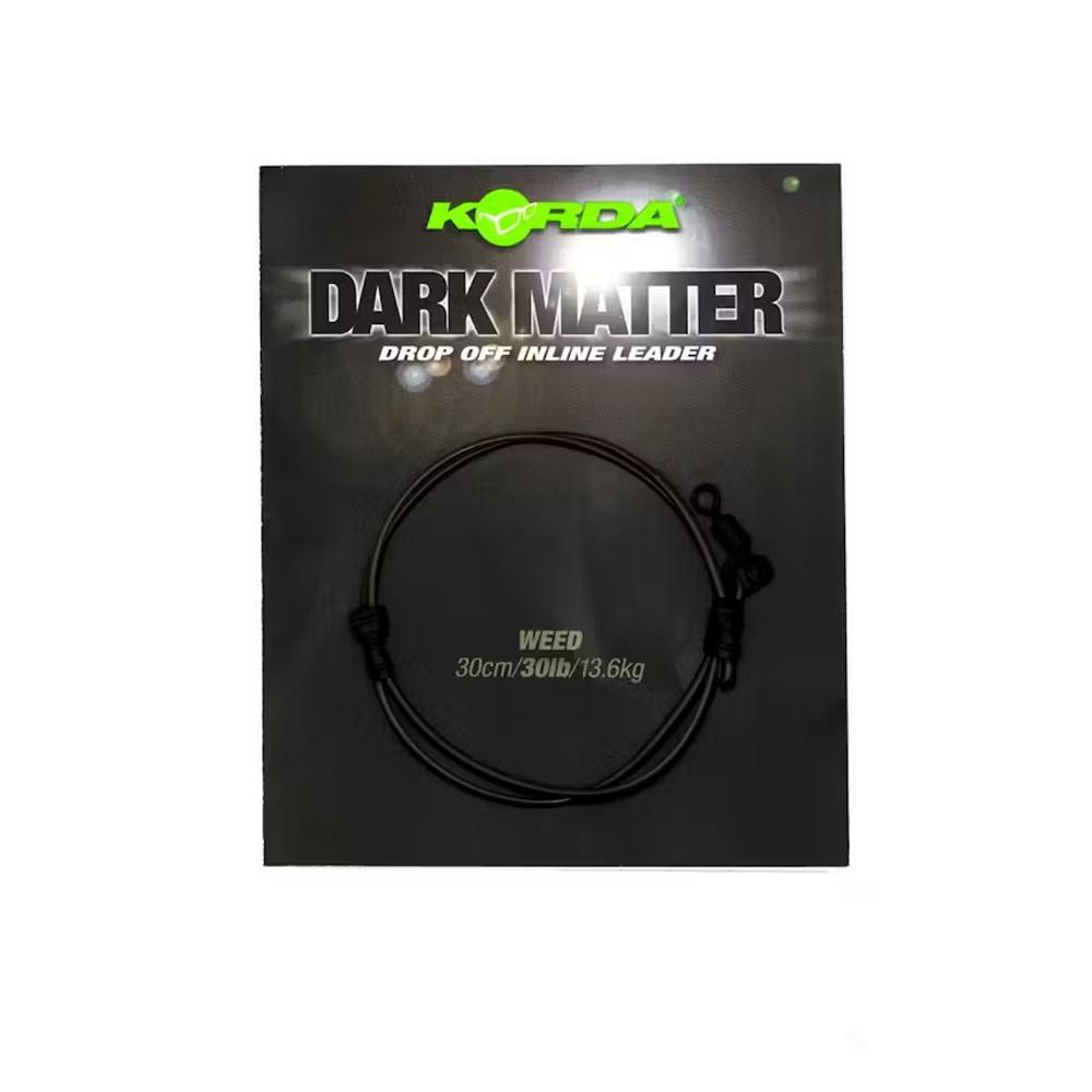 DARK MATTER LEADER DROP OFF INLINE WEED 30lb 30cm (KSZ50) 