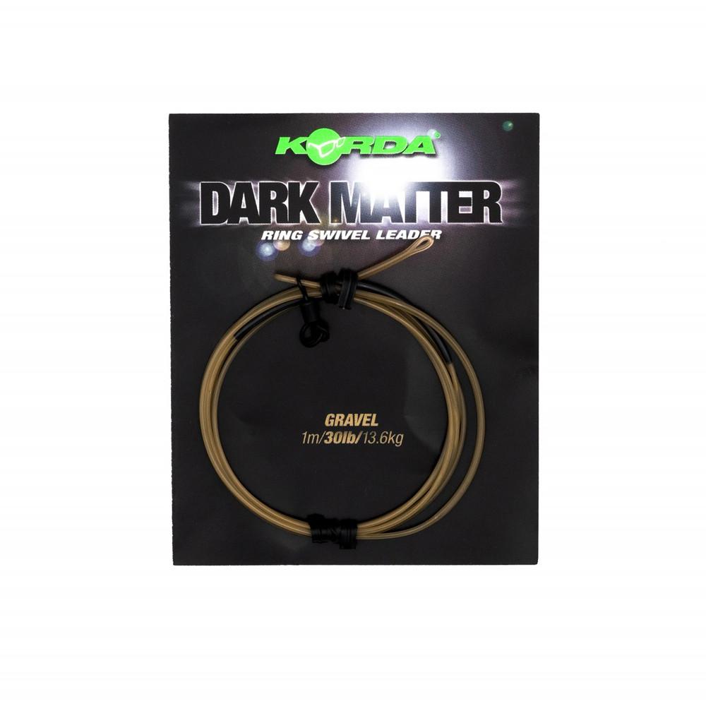 DARK MATTER LEADER RING SWIVEL WEED 30lb 30cm (KSZ53) 