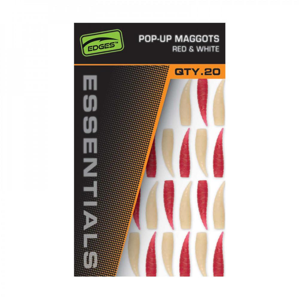 Fox Pop Up Maggots x 20 (10 red,10 white (CAC858) 