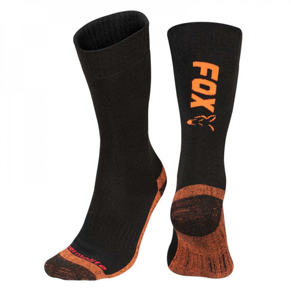 Fox Black / Orange Thermolite long sock 6 - 9 (Eu 40-43) (CFW116) 