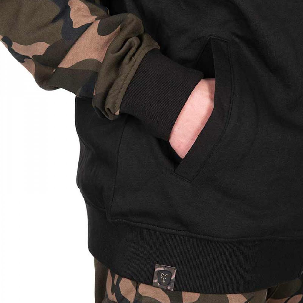 LW BLack / Camo Split Zip Hoody LGE (CFX293) 