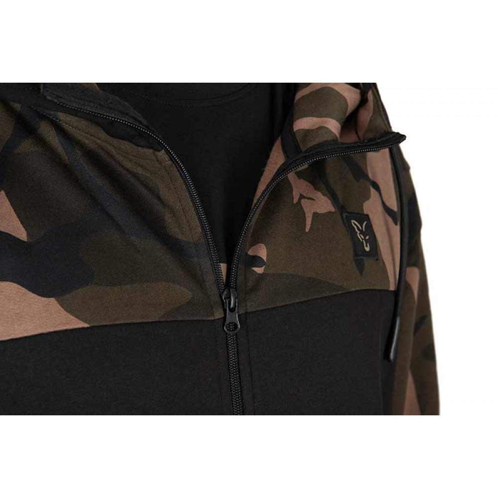 LW BLack / Camo Split Zip Hoody LGE (CFX293) 