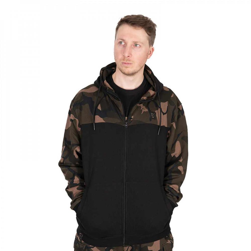 LW BLack / Camo Split Zip Hoody LGE (CFX293) 