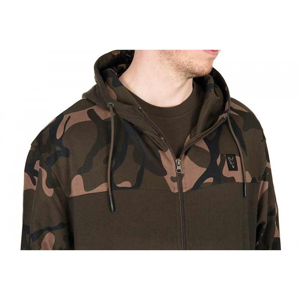 LW Khaki / Camo Split Zip Hoody LARGE (CFX299) 