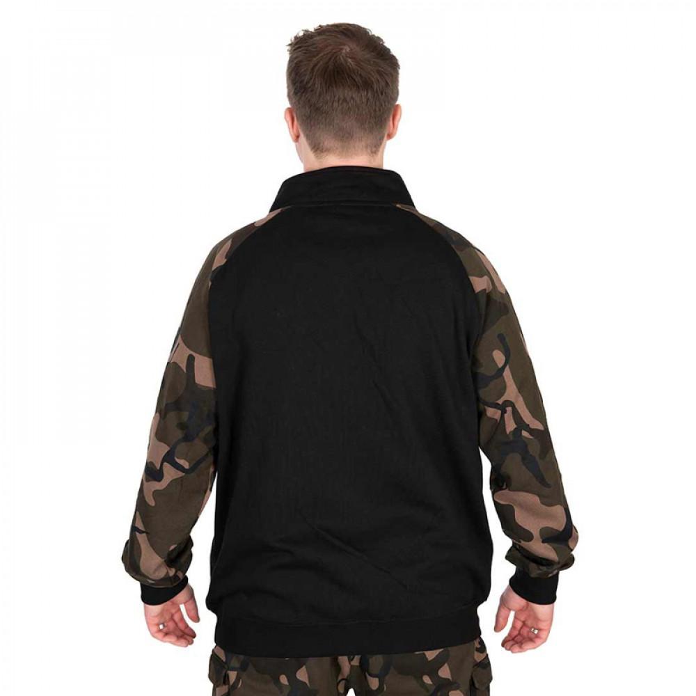 LW Black / Camo qtr zip LARGE (CFX353) 
