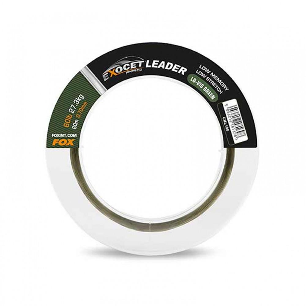 Exocet Pro (Low vis green) Leader 60lb (27.3kg) 0.70mm x 80m (CML198) 