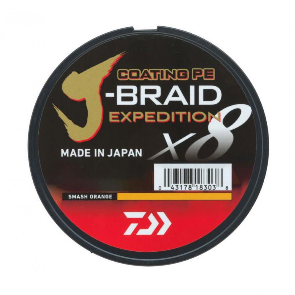 J-BRAID EXPED. X8E 0.16mm-150m smash orange (12550-016) 