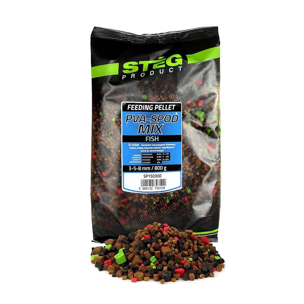 Pva-Spod Mix 800g Fish 3-5-8mm (SP150300) 