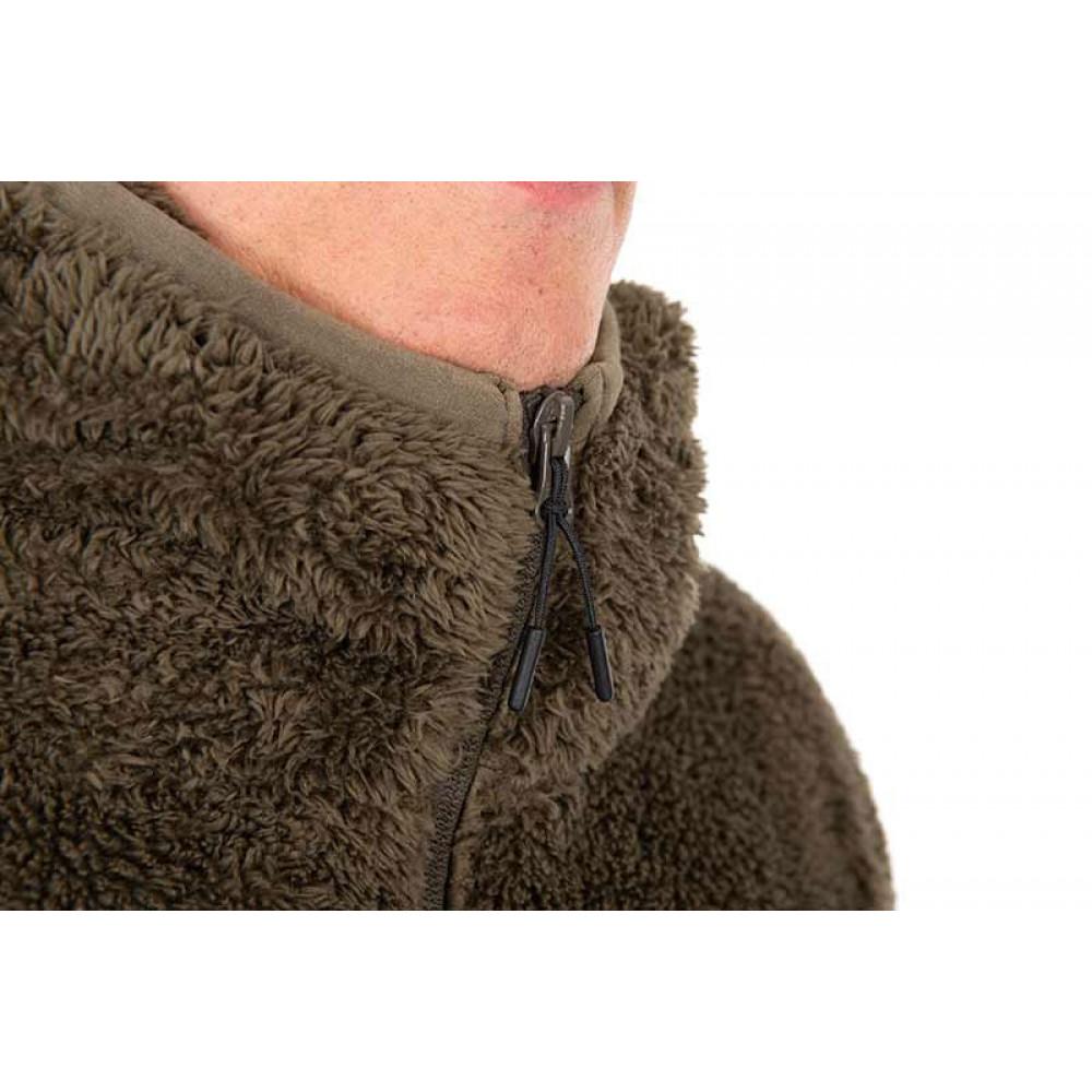 Khaki HD Premium Full Zip Teddy Jacket size L (CFX464) 