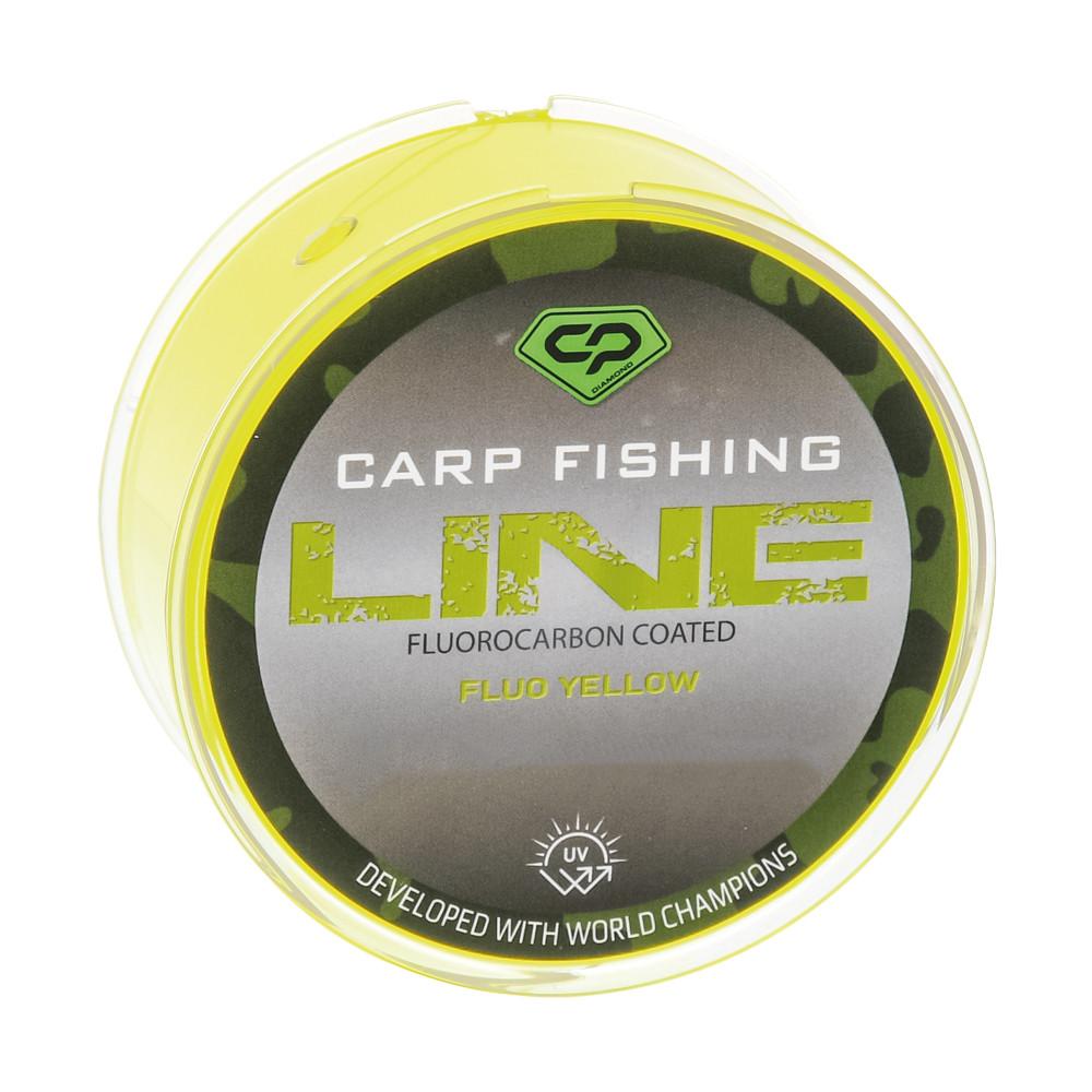 CARP FISHING LINE FLUO YELLOW Fluorocarbon Coated 1000m 0.405mm (CP5110-040) 