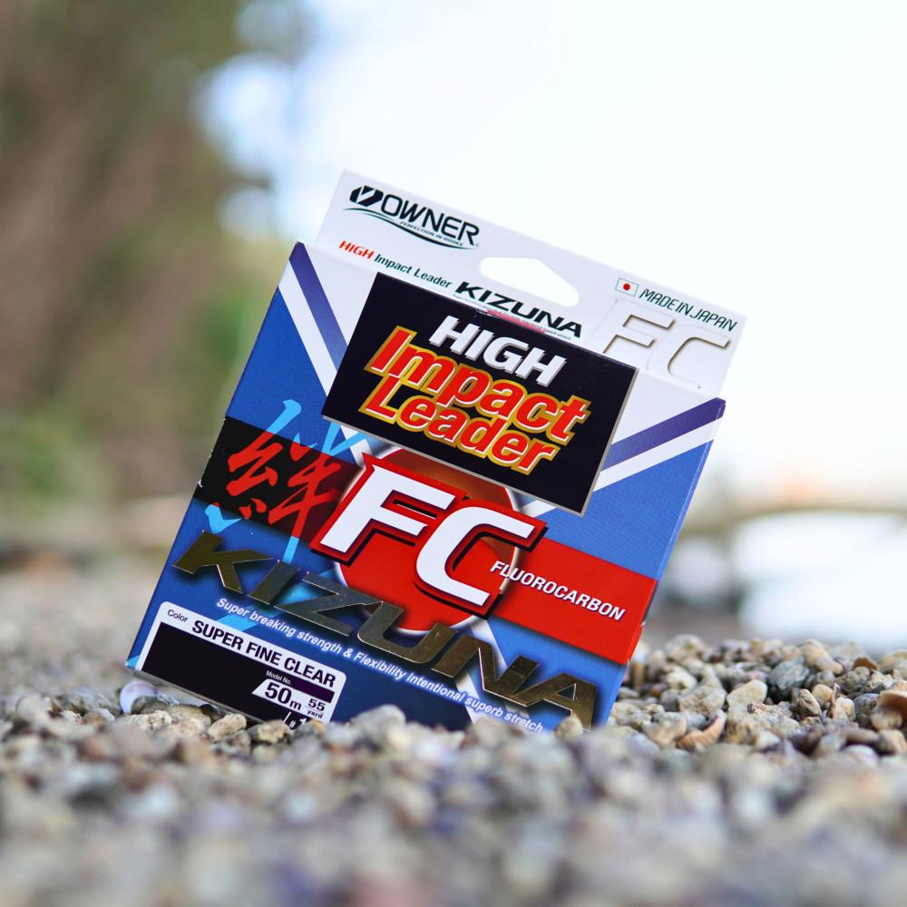 KIZUNA H.I LEADER FLUOROCARBON MONO 56128 50m 0.330mm FINE CLEAR 