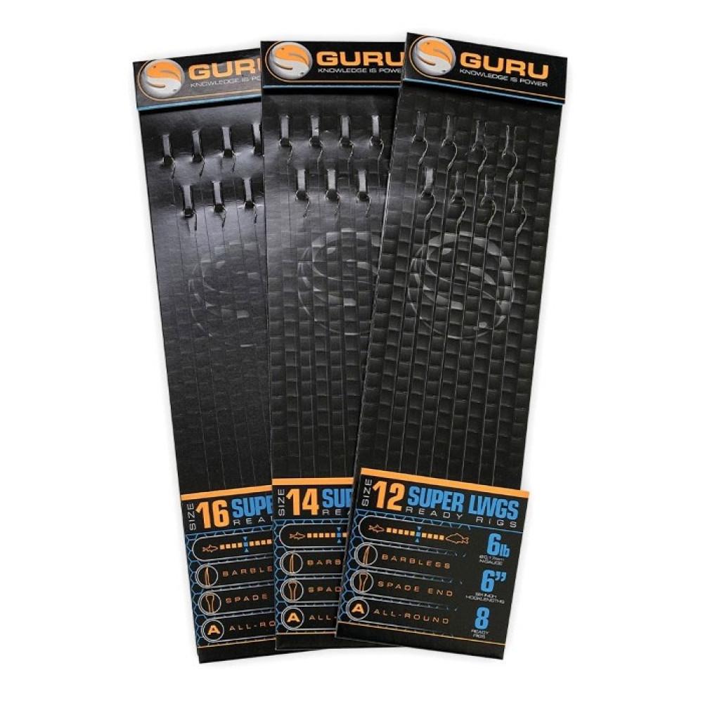 GURU SUPER LWGS POLE RIGS 6 INCH SIZE 14 (0.17mm) (GRR271) 