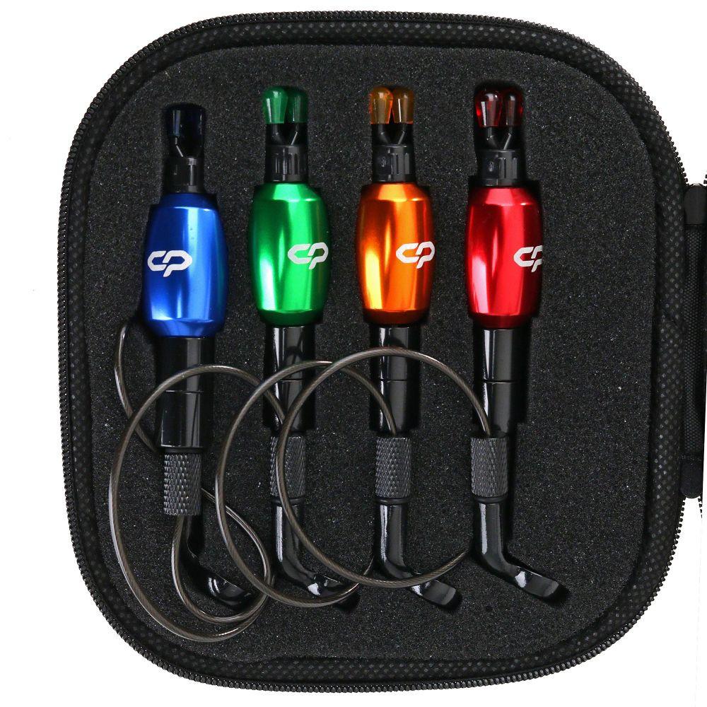 HARPAX Bite Indicator SET 4pcs (R+G+B+Y), + sinkers 2x9g (CPHXBIS4) 