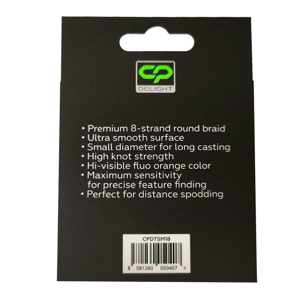 DELIGTH SPOD & MARKER BRAID X8 FLUO ORANGE x8 0.18mm 18lb 200m (CPDTSM18) 