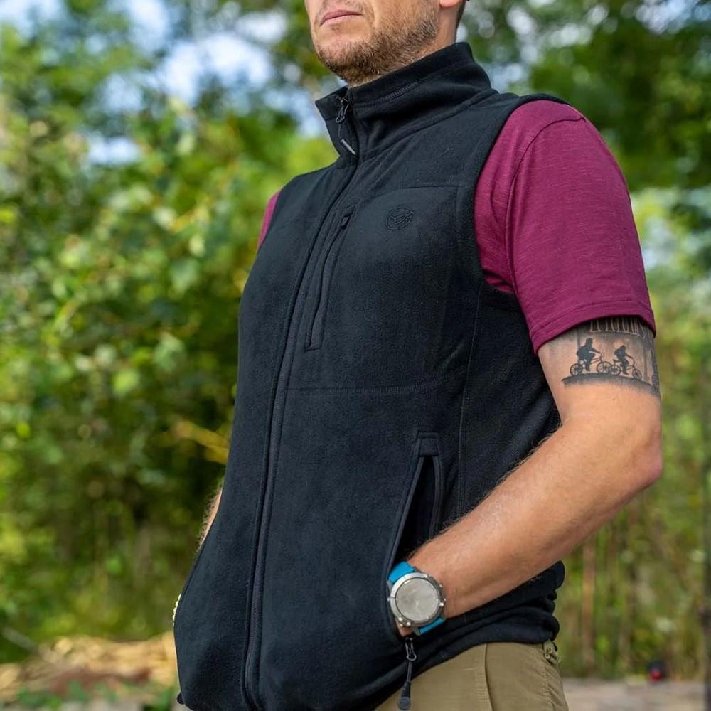 KORE FLEECE GILET BLACK XXL (KCL604) 