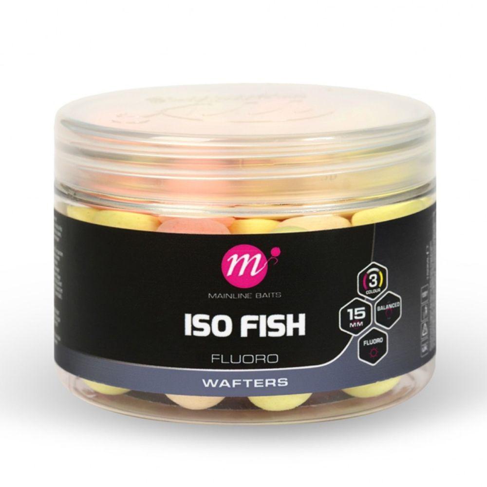 ISO FISH FLUORO WAFTERS - 15mm - PINK,YELLOW,WHITE (M44031) 