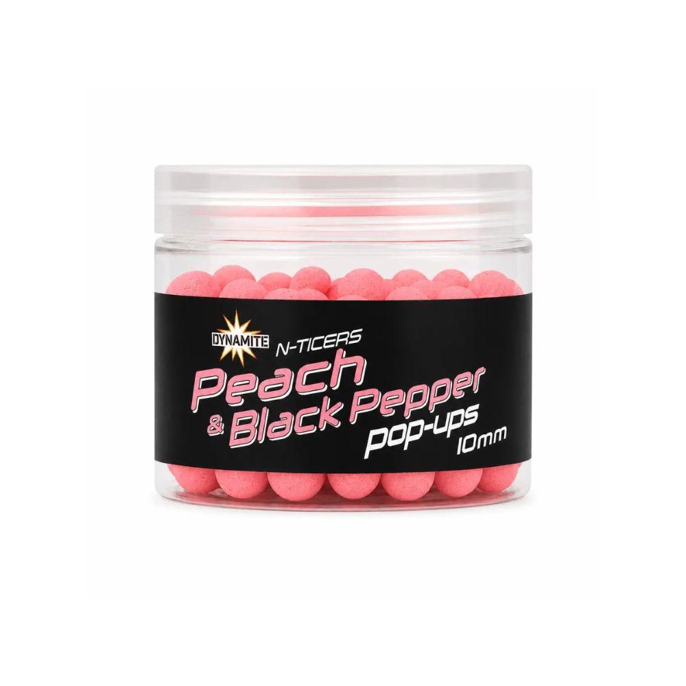 DYNAMITE BAITS N-Ticers Peach&Pep Popup 10mm  (DY1886) 